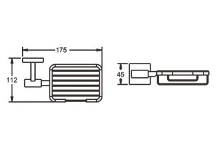 Мыльница Rose RG3004H золото/чёрный
